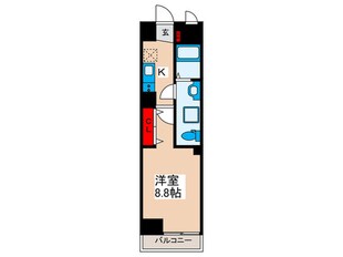 ﾙ･ﾘｵﾝ東京ｱｸｱｻｲﾄﾞ(302)の物件間取画像